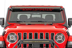 Jeep Wrangler LED Headlights - Front - Rough Country - 9 Inch, DOT Approved - '18-'23